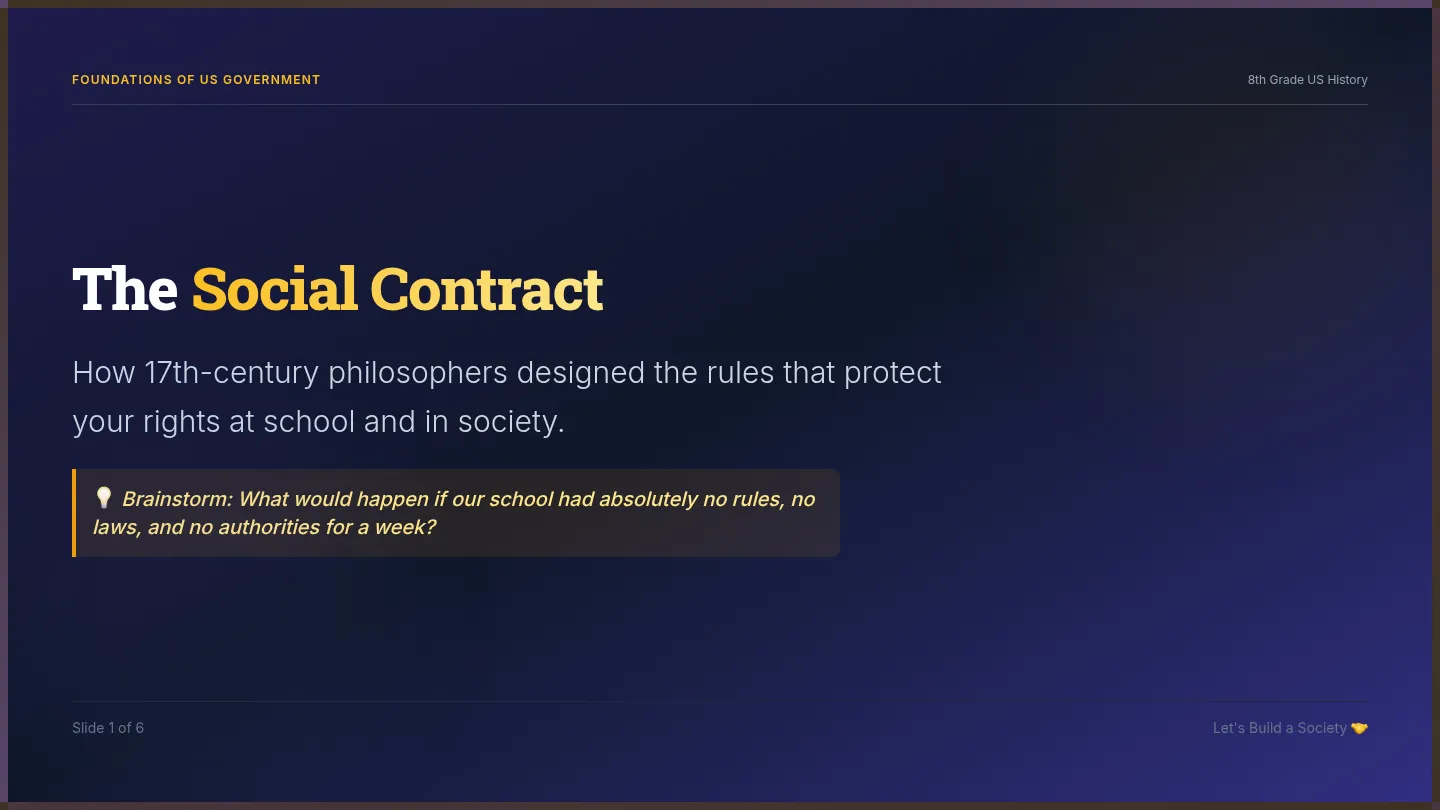 Social Contract Slides