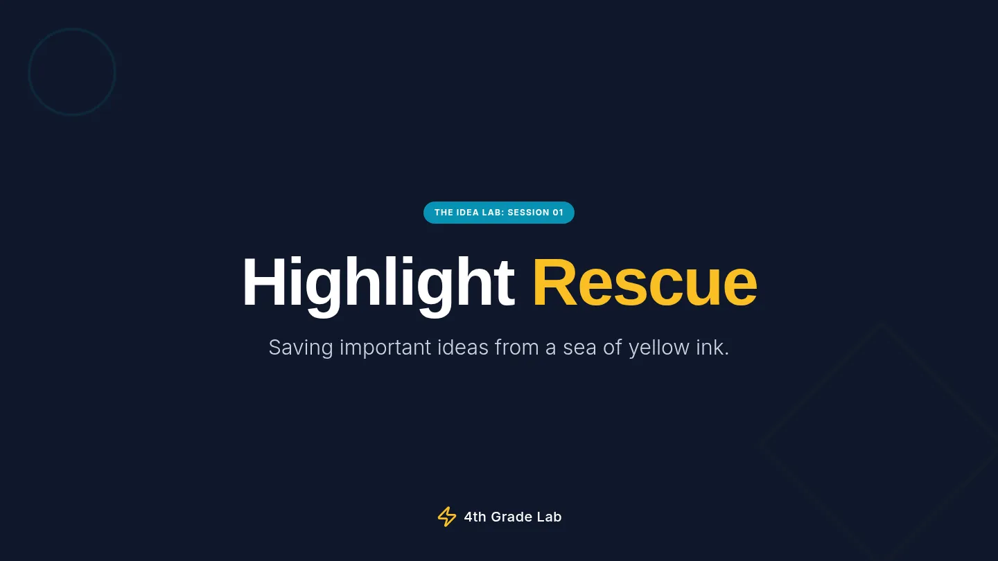 Highlight Rescue Slides