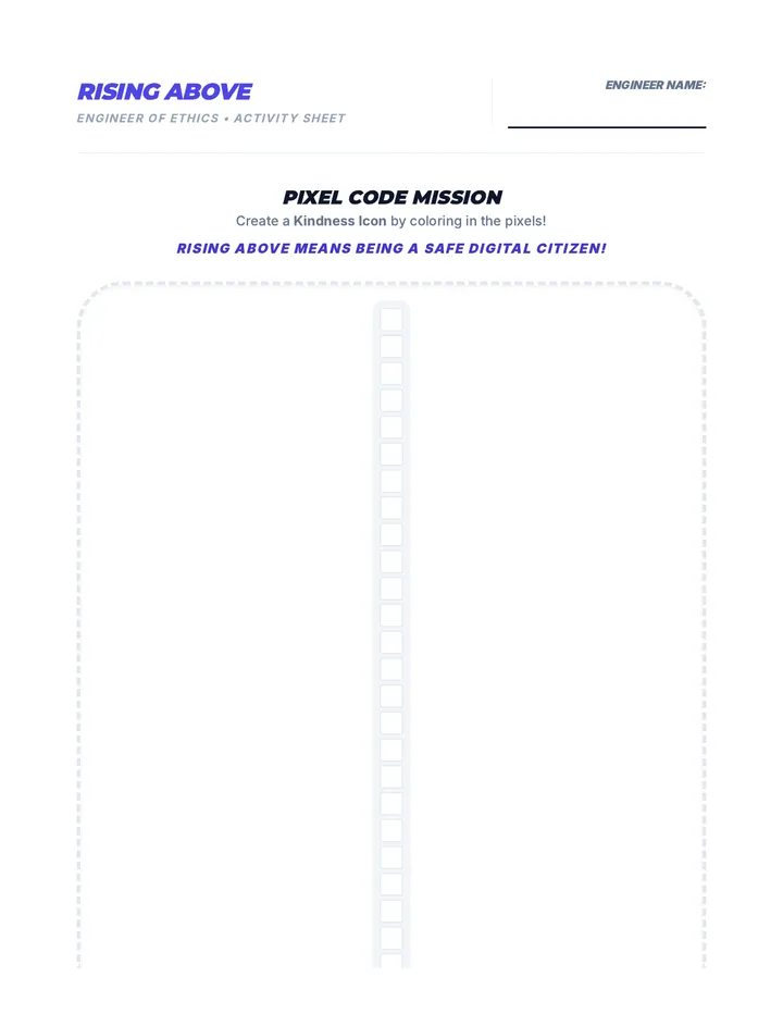 Rising Above Engineer Activity Sheet