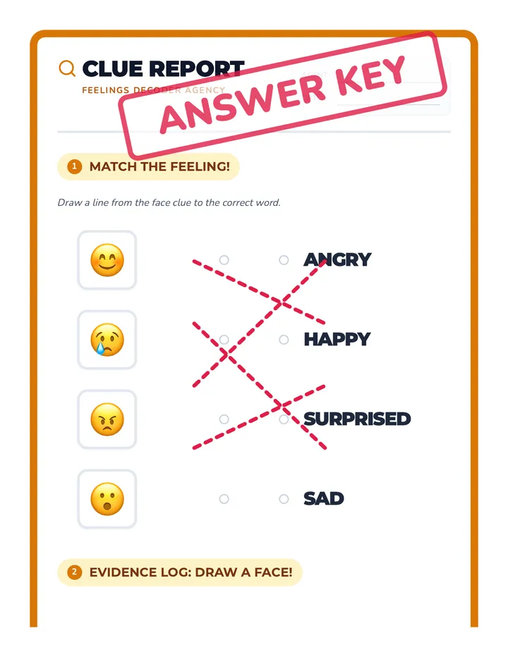 Social Cues Answer Key