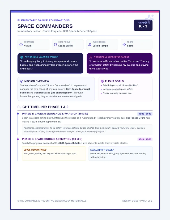 Space Commanders Lesson Plan