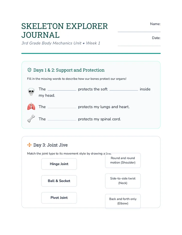 Skeleton Explorer Journal