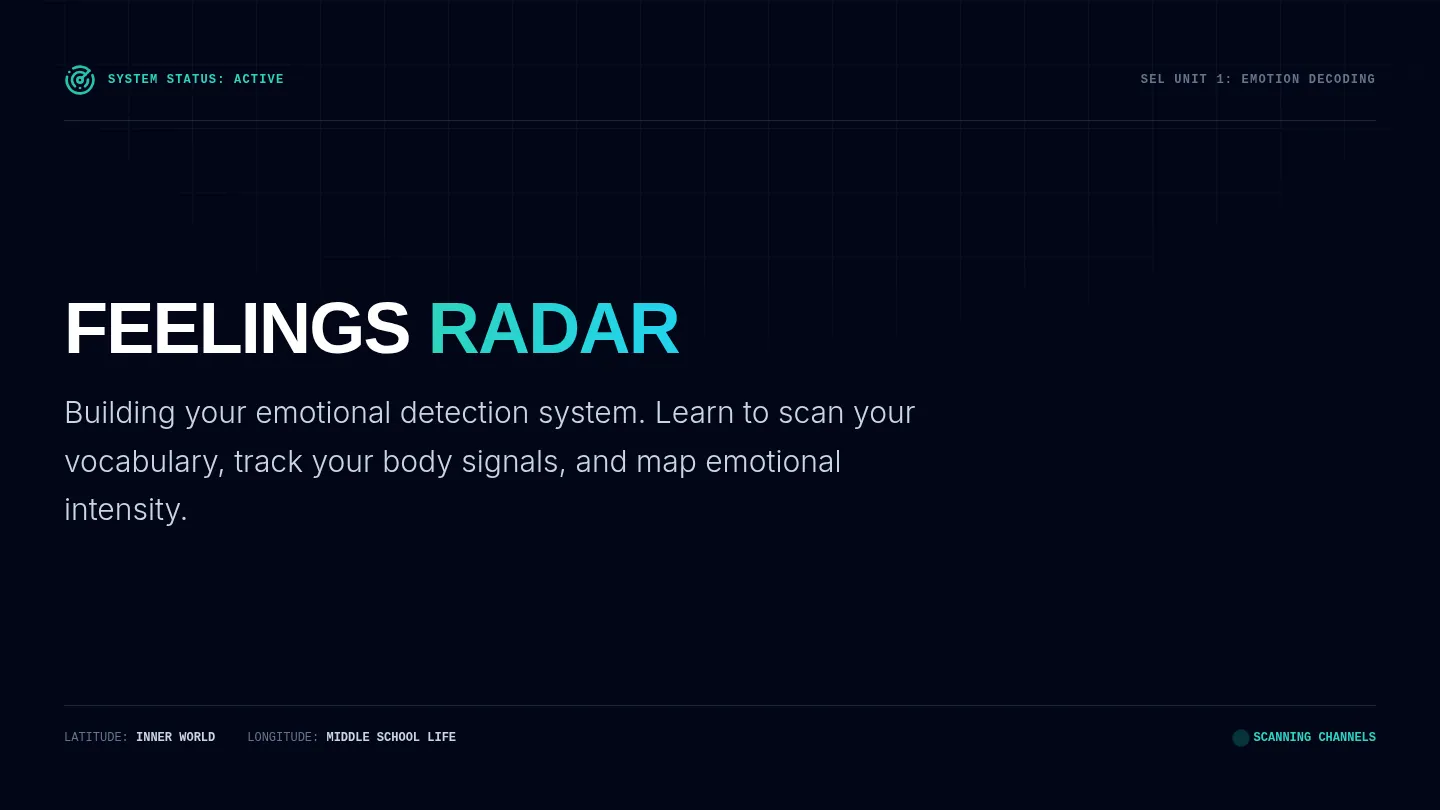 Feelings Radar Slides