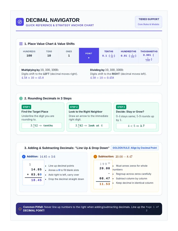 Decimal Navigator Reference Guide