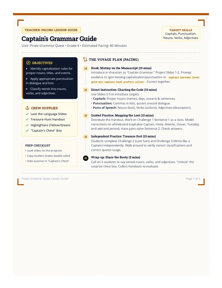 Captain's Grammar Guide