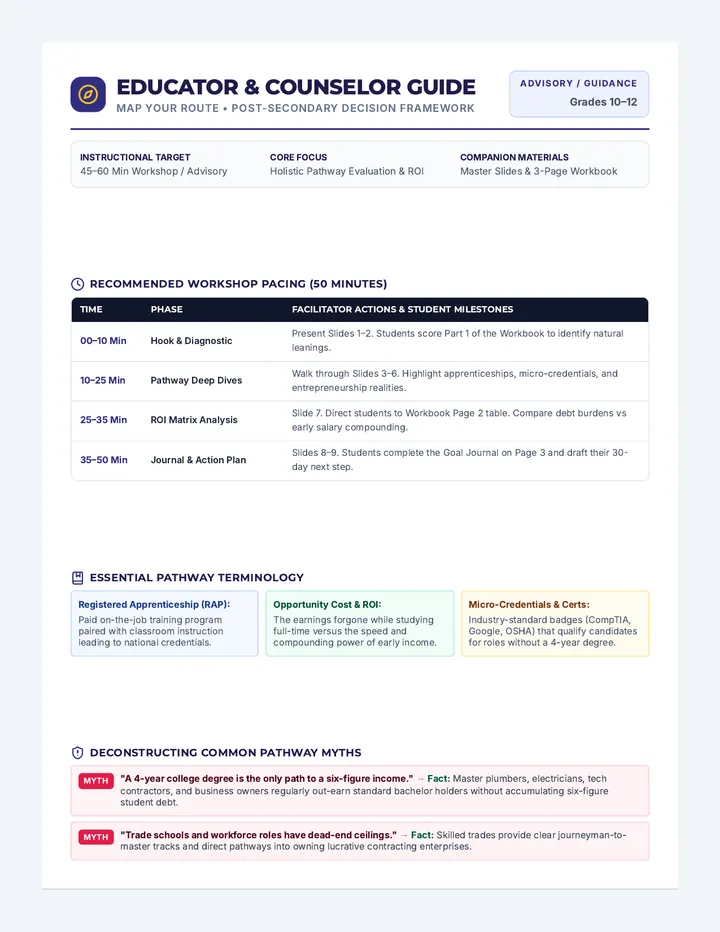 Route Navigator Teacher Guide