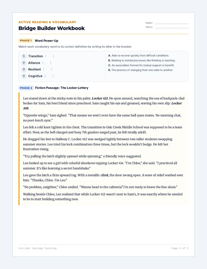 Bridge Builder Workbook