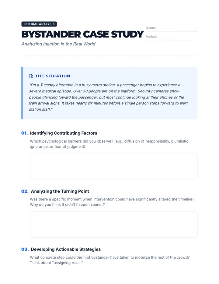 Bystander Case Study Activity