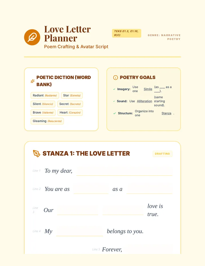 Love Letter Planner
