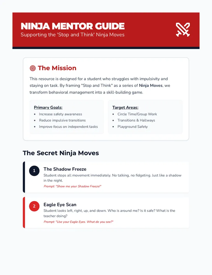 Ninja Mentor Guide