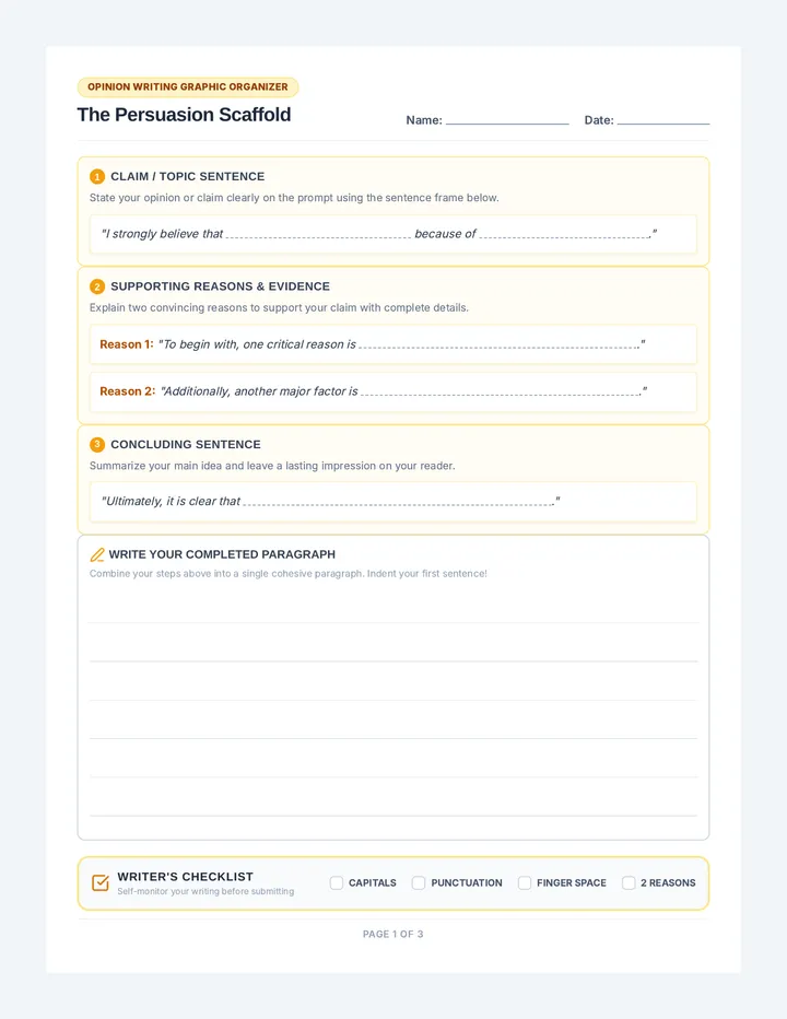 Paragraph Builder Sheets