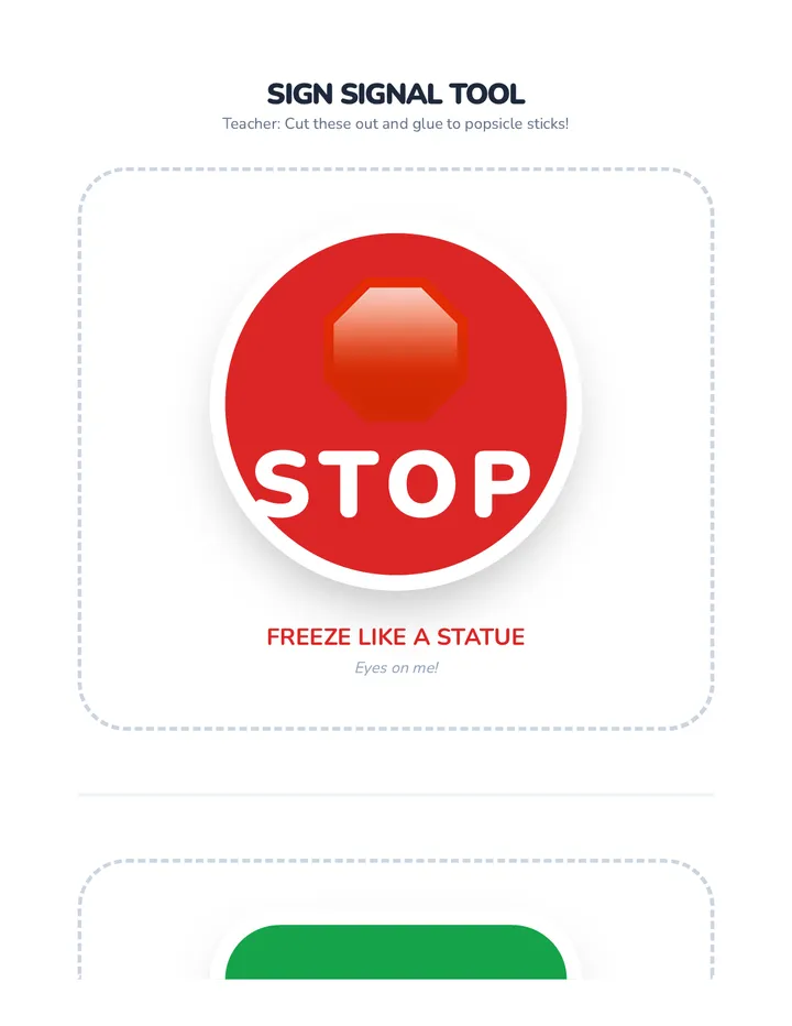 Stop Go Large Signs