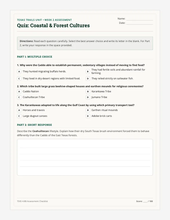 Coastal Forest Quiz