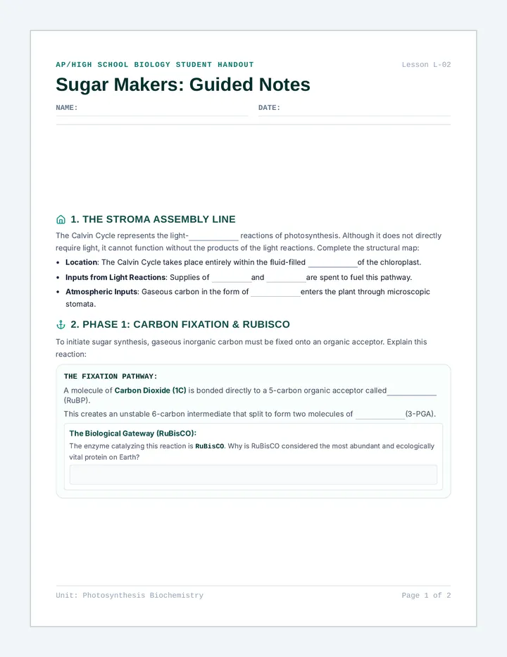 Sugar Makers Notes