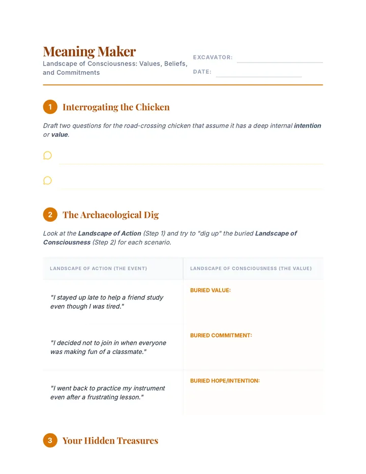 Meaning Maker Worksheet