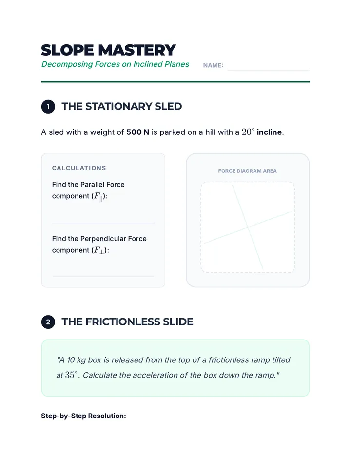 Slope Mastery Worksheet
