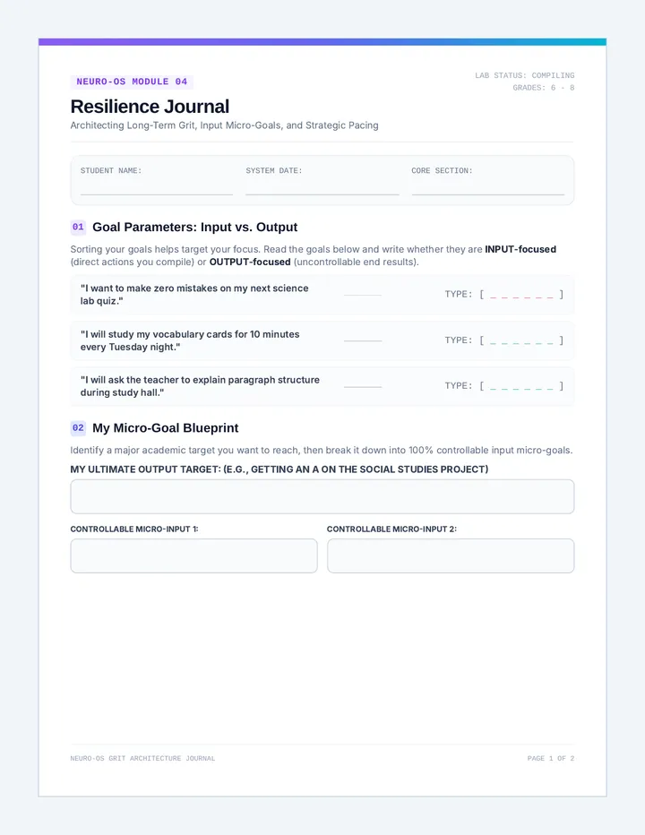 Resilience Blueprint Journal