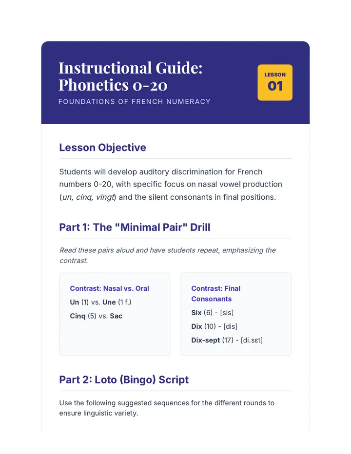 Phonetics Teacher Guide