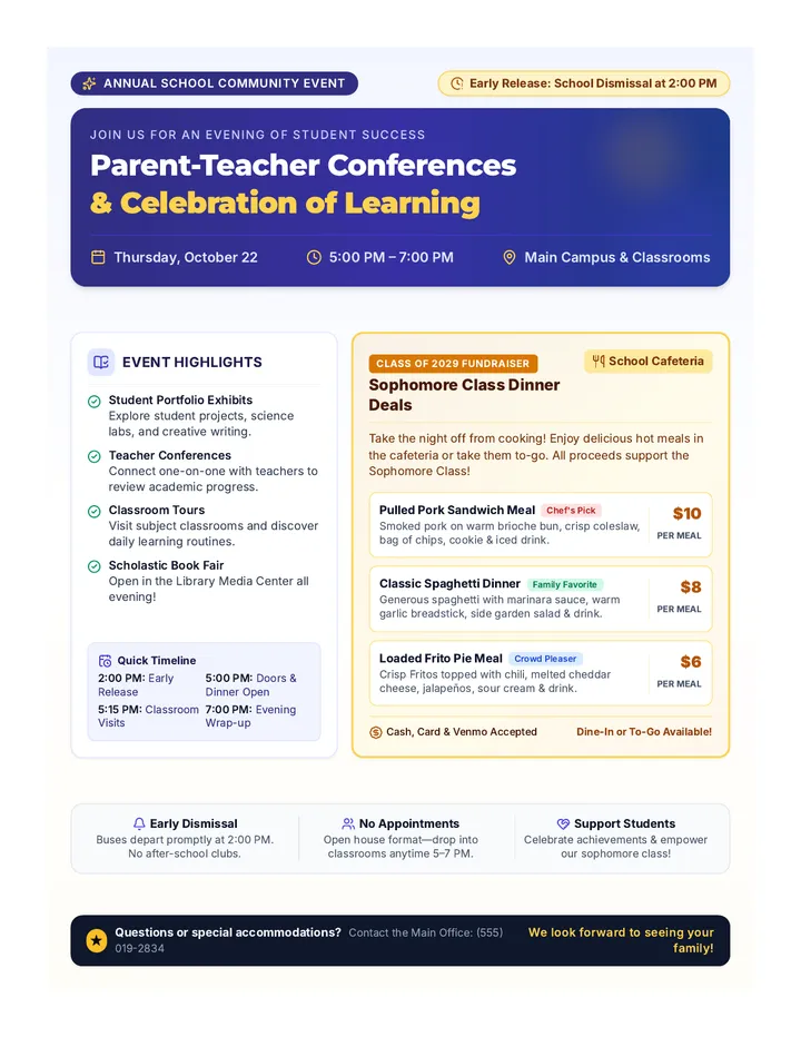 Learning Celebration Flyer
