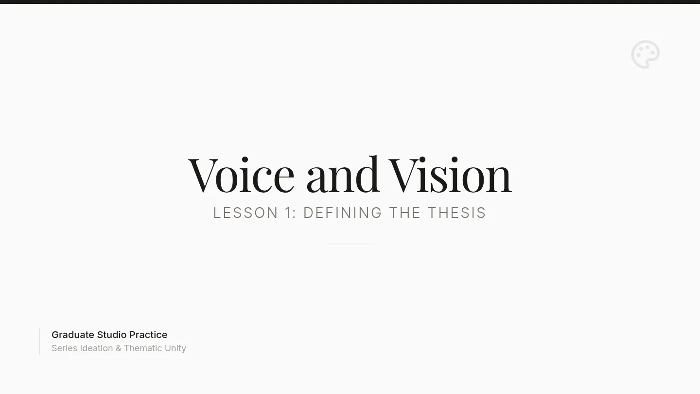 Thesis Pitch Slides