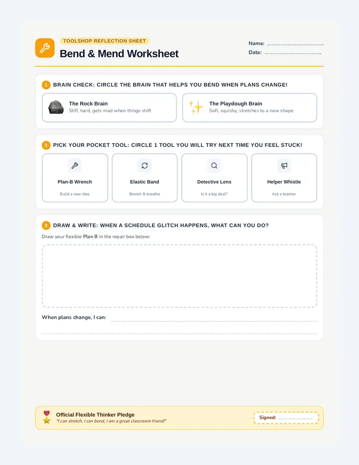Bend And Mend Worksheet