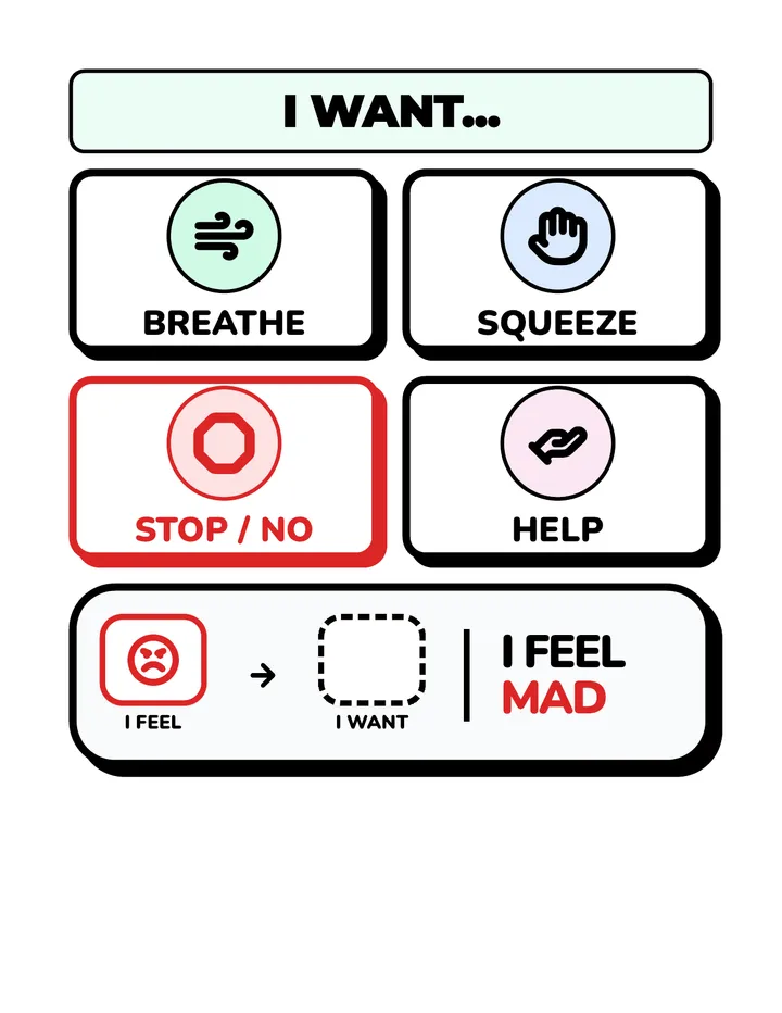 Cool Down Choice Board