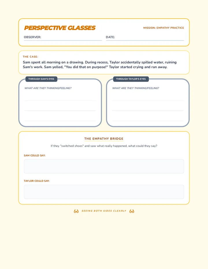 Perspective Glasses Worksheet