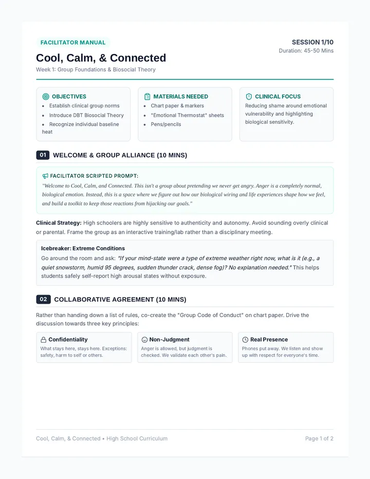Week 1 Facilitator Guide