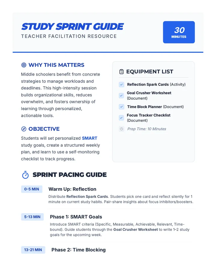 Study Sprint Guide