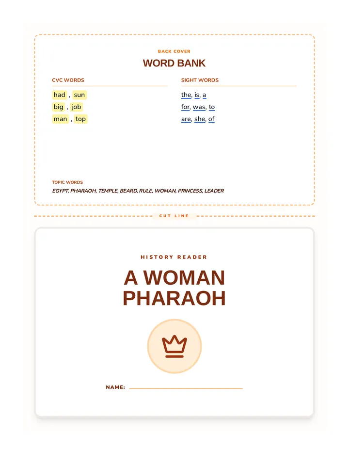 Hatshepsut Decodable Reader Document