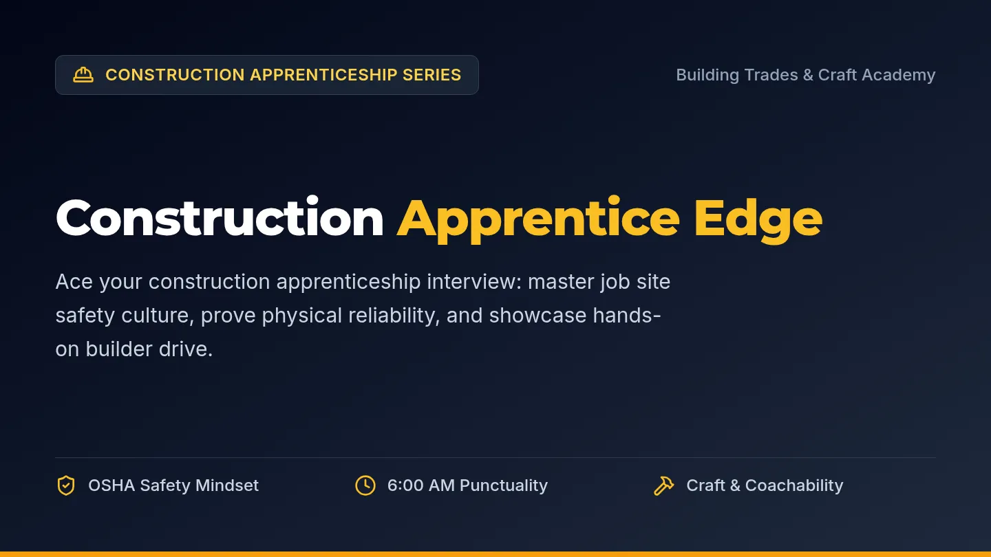 Construction Apprentice Slides