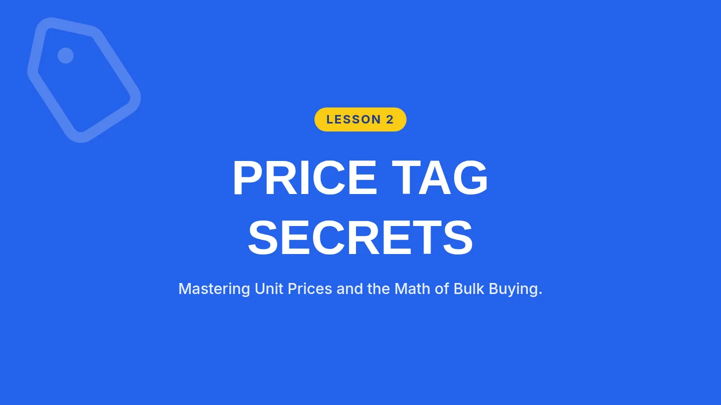 Price Tag Secrets Slides