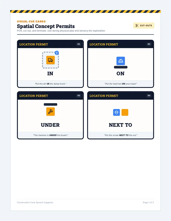 Spatial Cards Visual Aid