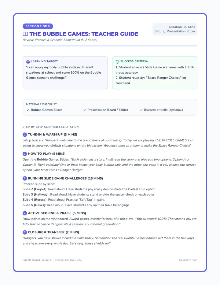 The Bubble Games Guide