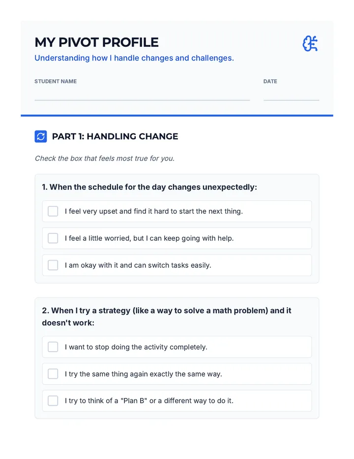 Solo Pivot Questionnaire