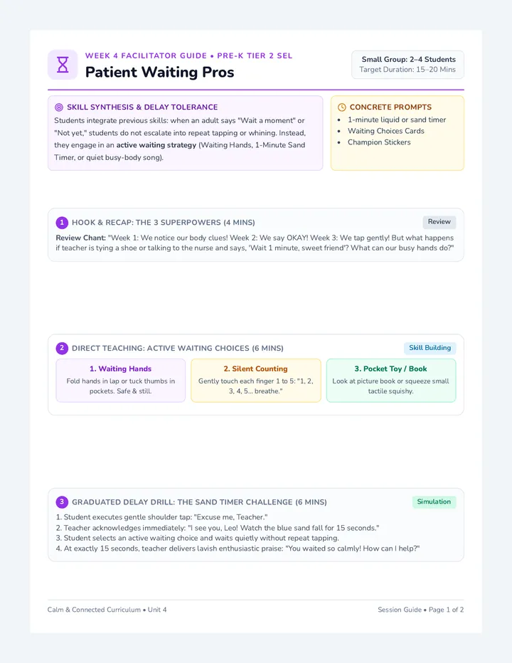 Patient Waiting Facilitator Guide