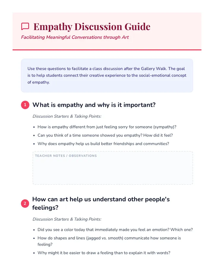 Empathy Discussion Guide