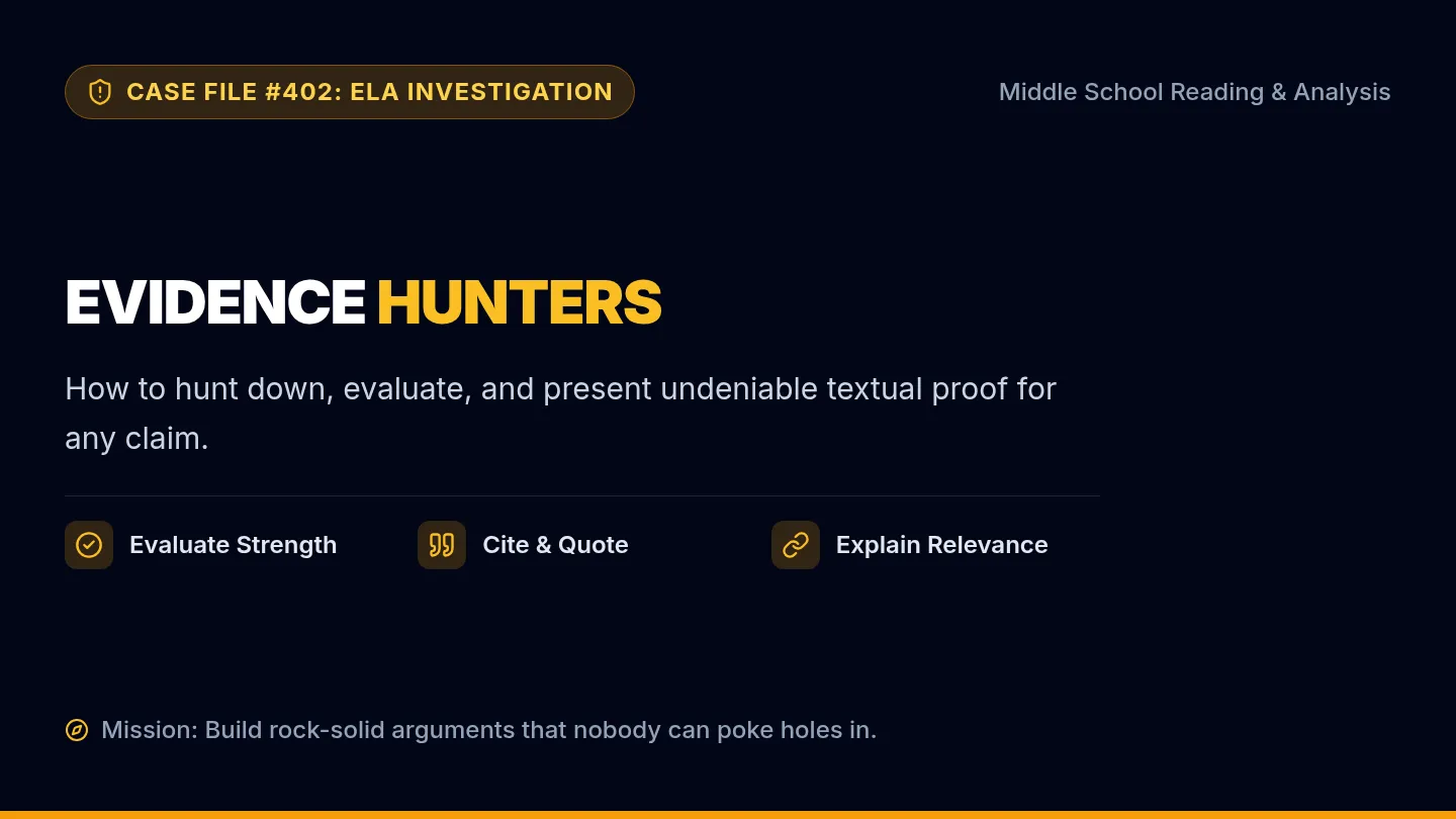Evidence Hunters Slides