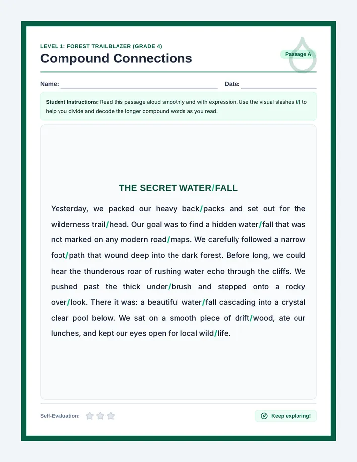 Compound Connections Student Passages