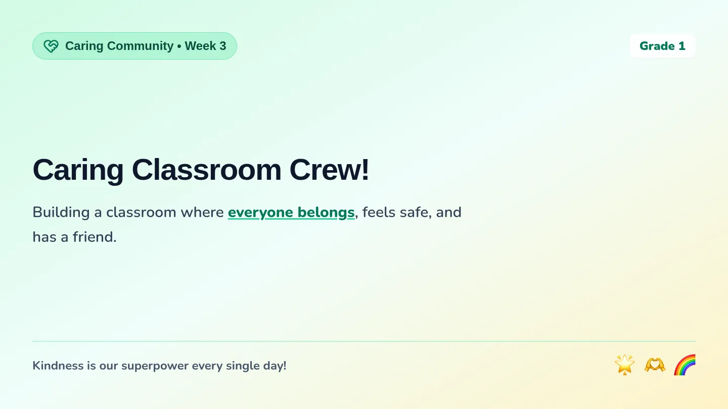 Caring Crew Slides