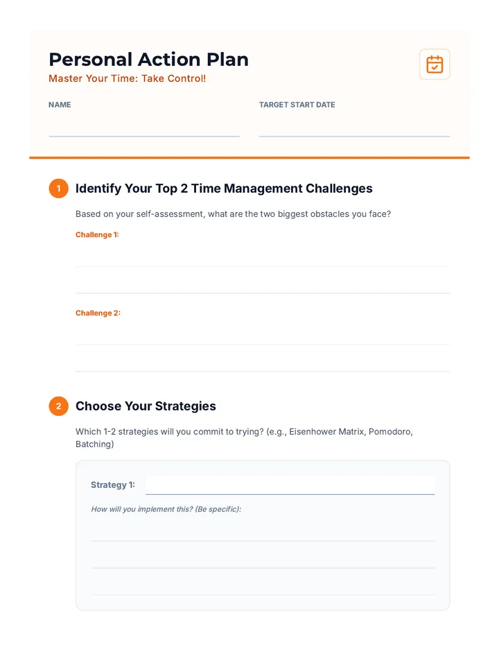 Action Plan Template