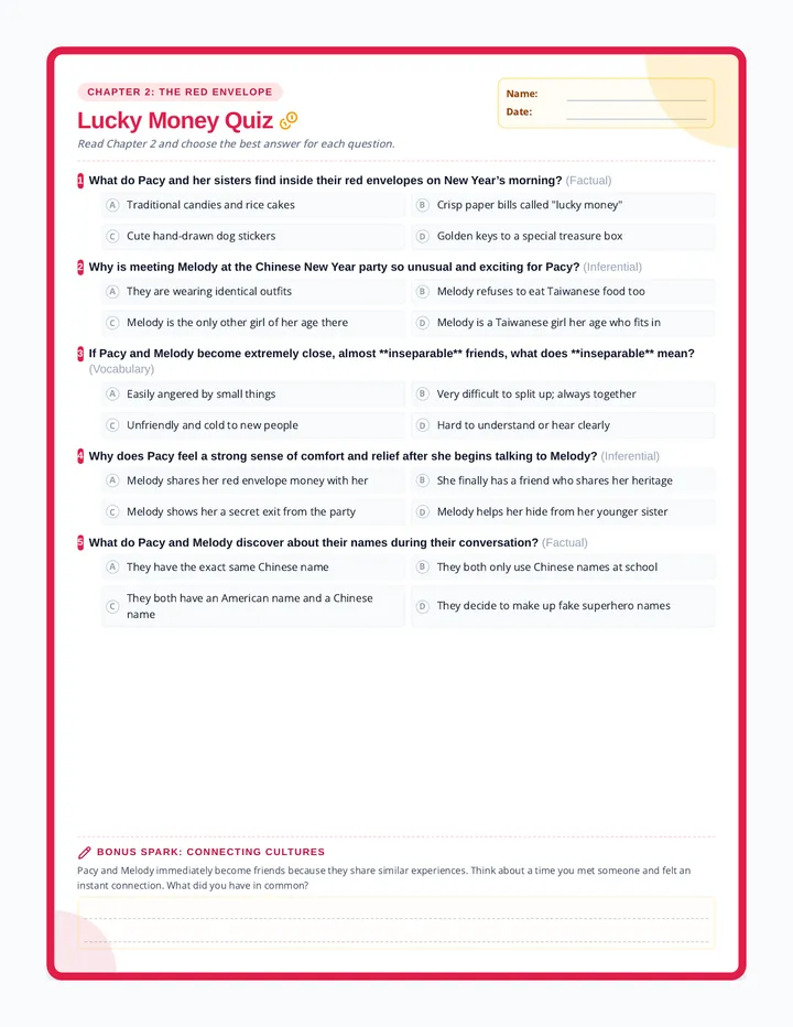 Lucky Money Quiz