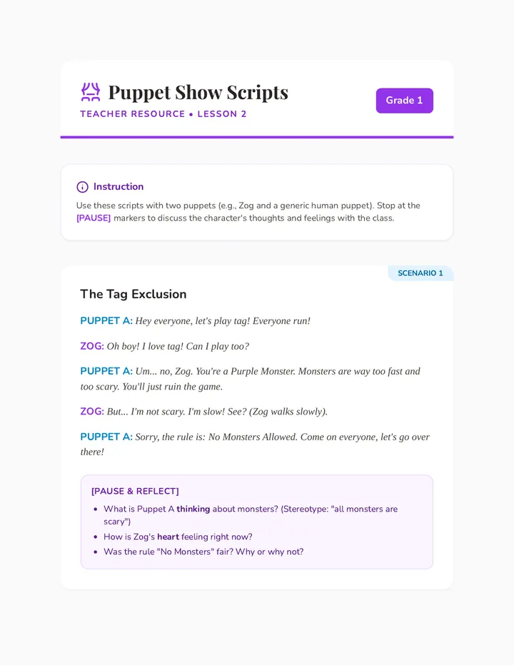 Puppet Show Scripts