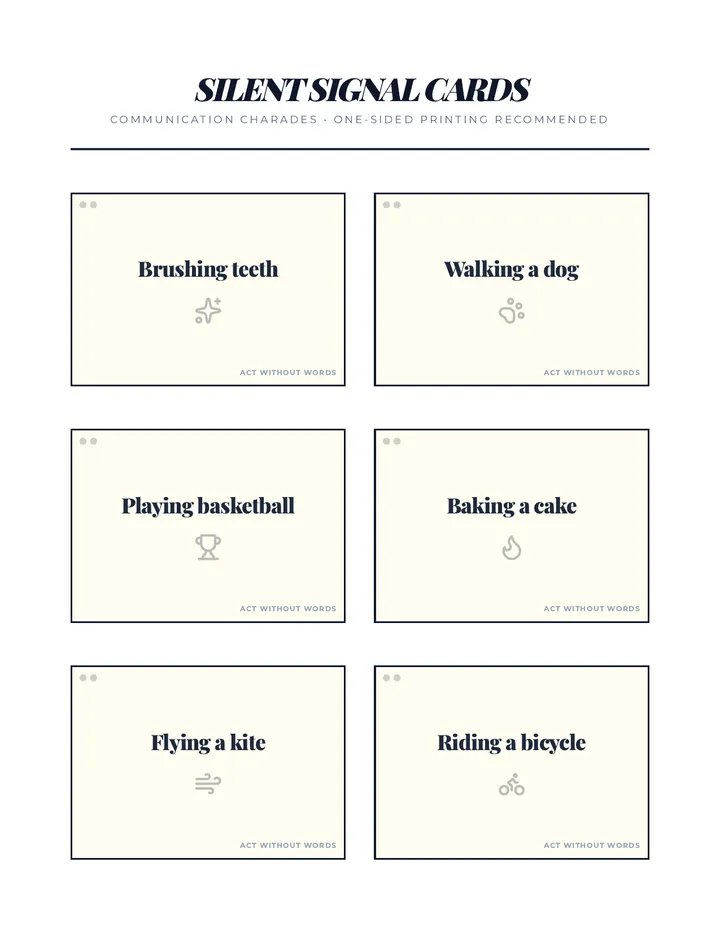 Silent Signal Cards