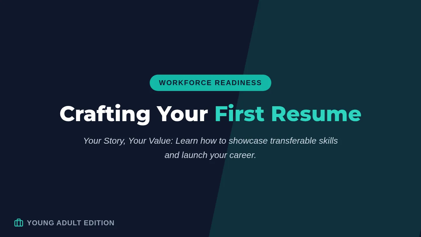 Crafting Your First Resume Slides