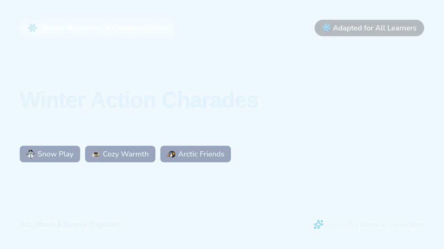 Winter Charades Slides