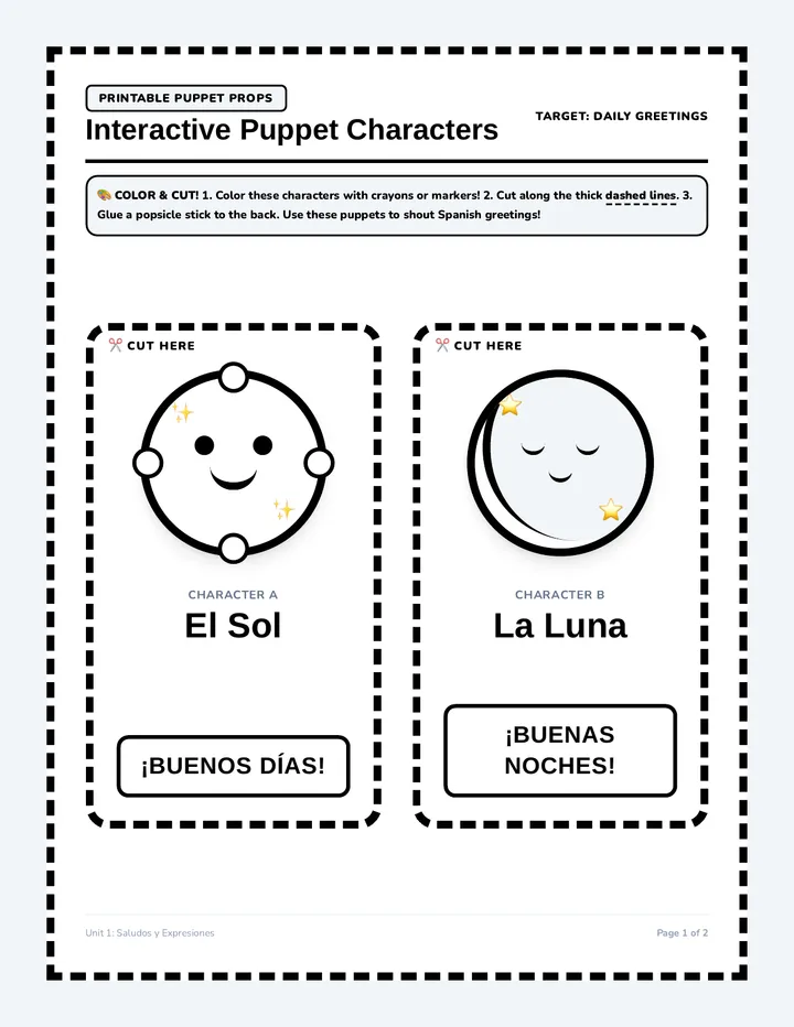 Hola Amigos Puppets