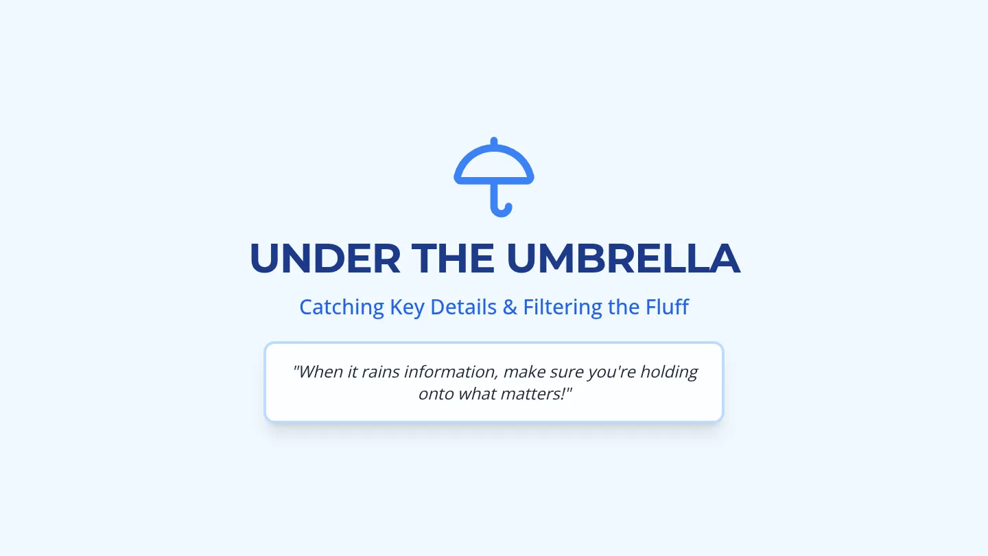Umbrella Deck Slides