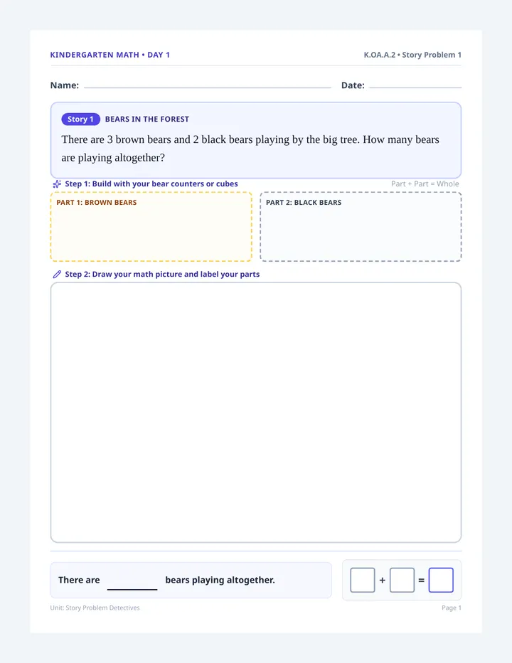 Story Solvers Student Booklet