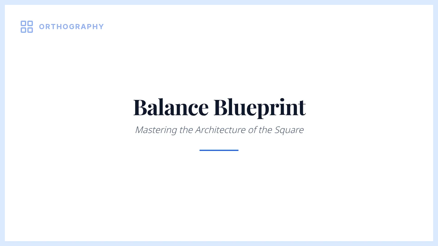 Balance Blueprint Slides